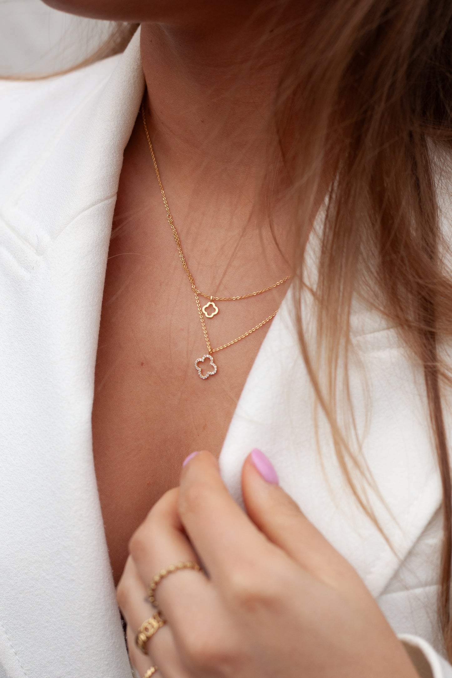 Ketting Crystal Clover