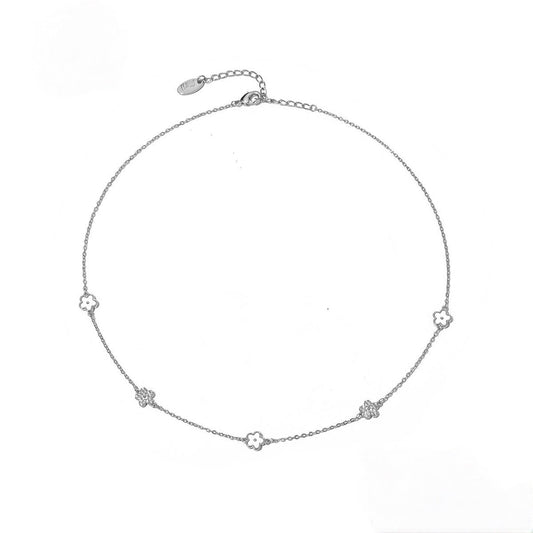 Ketting Crystal flowers