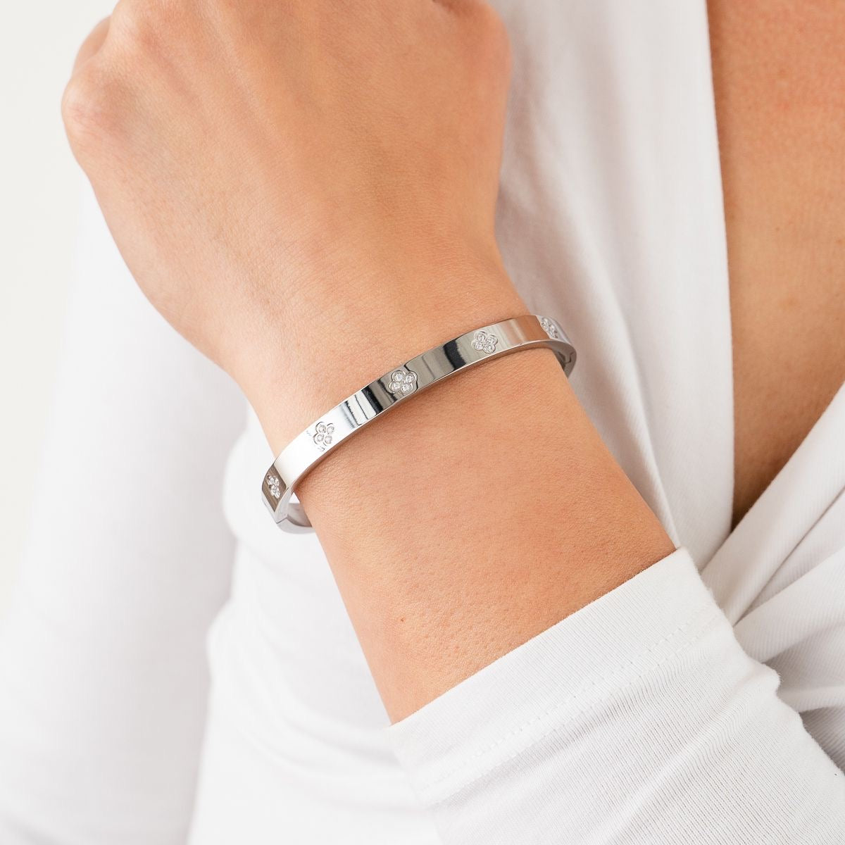 Armband Crystal klavertjes